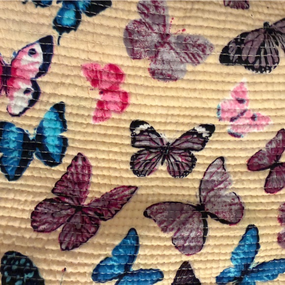 Handmade Reversible Quilted Jacket – Size XXL – Butterfly Print - Picture 3 of 7